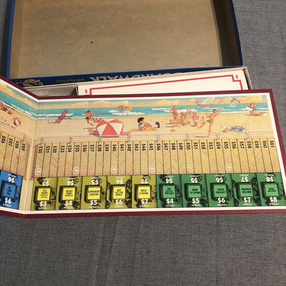 Advance To Boardwalk Board Game Parker Brothers 100% Complete Vintage 1985 - Picture 2 of 4